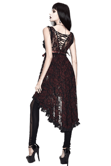 Sensual Lace Nightwear / Gothic Dress with Back Lacing